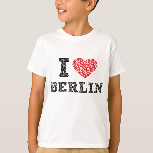T-shirt Eu amo Berlim (Frente)