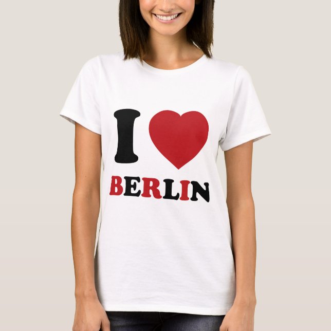 T-shirt Eu amo Berlim (Frente)