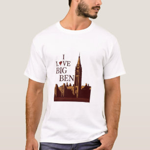 T-shirt Eu amo Big Ben