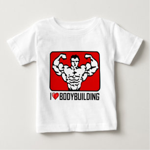 T-shirt Eu amo Bodybuilding