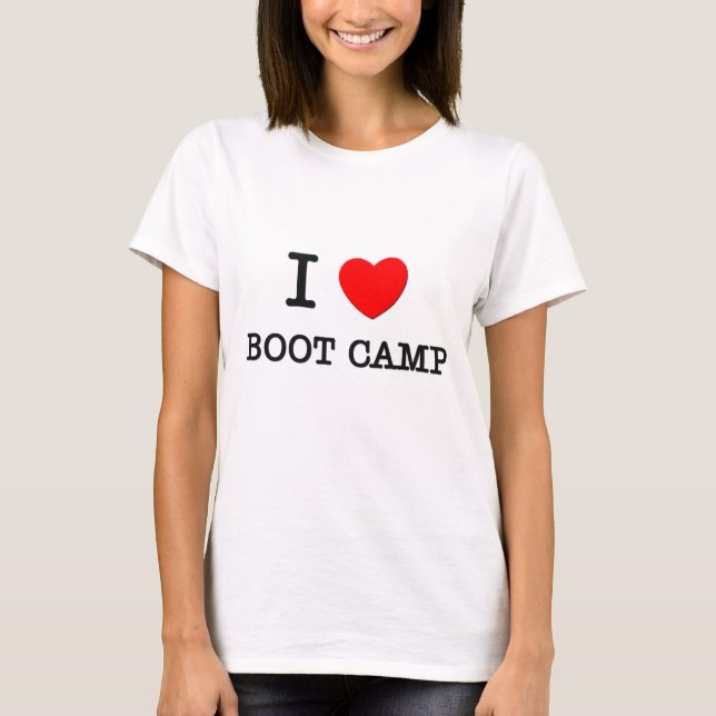 T-shirt Eu amo Boot Camp (Frente)