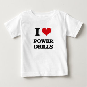 T-shirt Eu amo brocas de poder