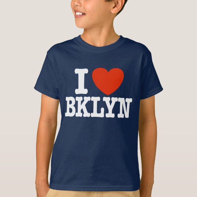 T-shirt Eu Amo Brooklyn (Frente)