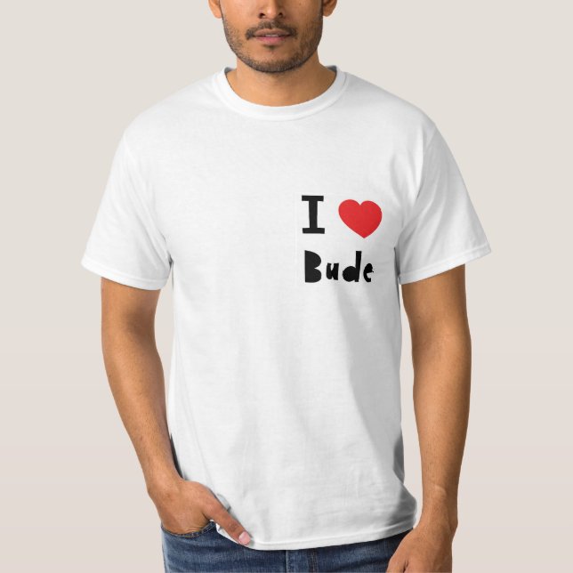 T-shirt Eu amo Bude (Frente)