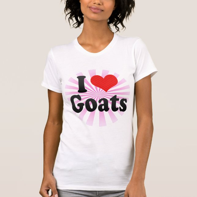 T-shirt Eu amo cabras (Frente)