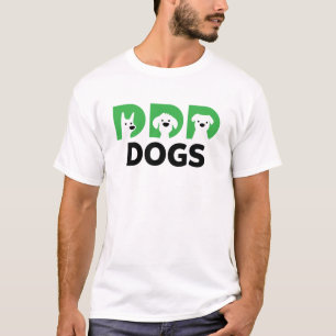 T-shirt Eu amo cachorros
