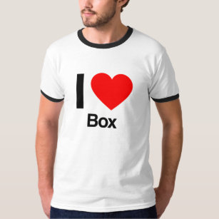 T-shirt eu amo caixa