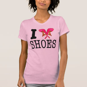 T-shirt Eu amo calçados
