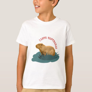 T-shirt Eu amo capivaras