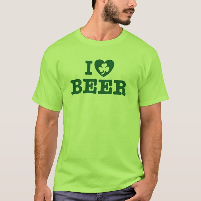 T-shirt Eu Amo Cerveja (Frente)