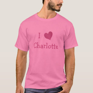 T-shirt Eu amo Charlotte
