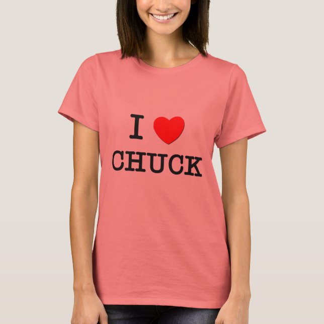 T-shirt Eu Amo Chuck (Frente)