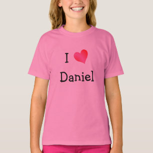 T-shirt Eu amo Daniel