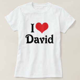 T-shirt Eu Amo David