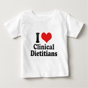 T-shirt Eu amo dietistas clínicas