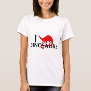 T-shirt Eu amo dinossauros