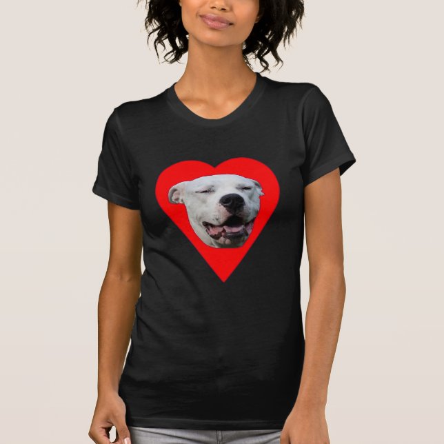 T-shirt Eu amo Dogo Argentinos (Frente)