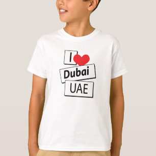 T-shirt Eu amo Dubai EAU
