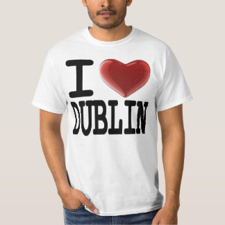 T-shirt Eu amo DUBLIN