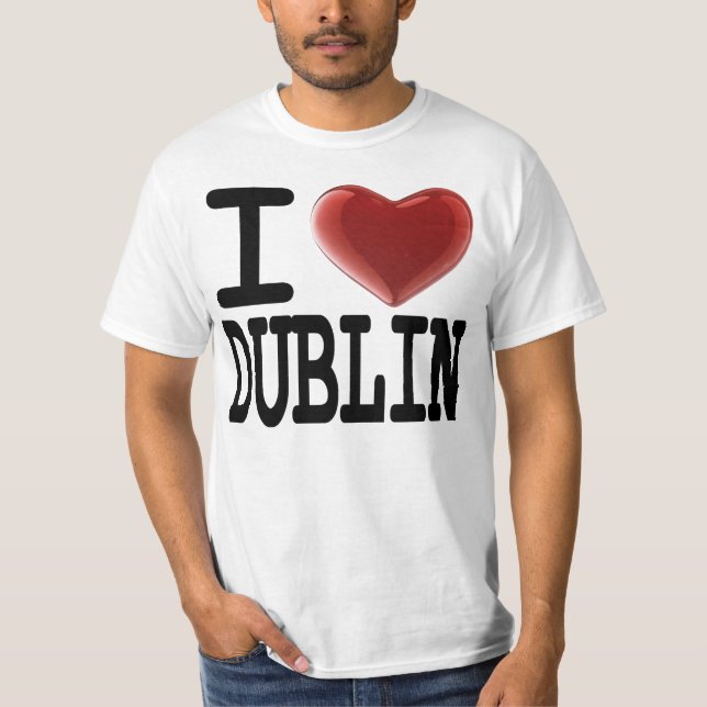 T-shirt Eu amo DUBLIN (Frente)