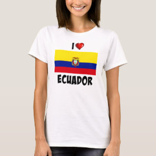 T-shirt Eu Amo Equador