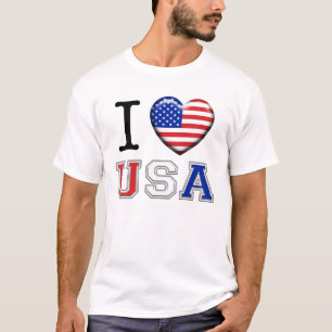 T-shirt Eu amo EUA