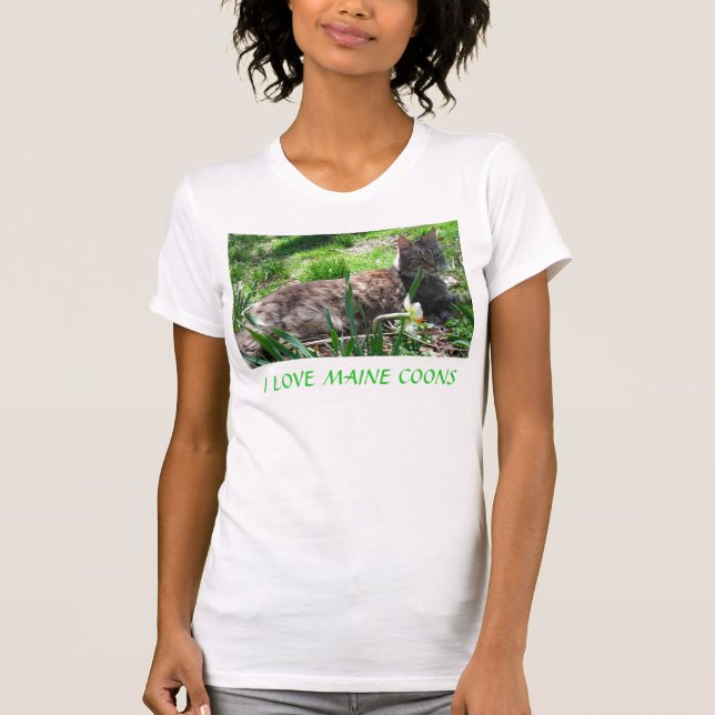 T-SHIRT EU AMO FILHOS DE MAINE (Frente)