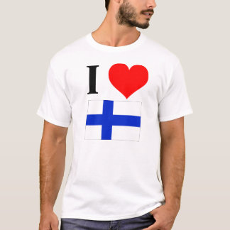 T-shirt Eu amo Finlandia