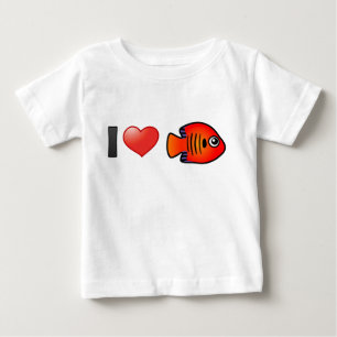 T-shirt Eu Amo Flame Angelfish