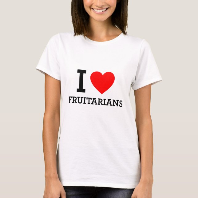 T-shirt Eu Amo Fruitários (Frente)