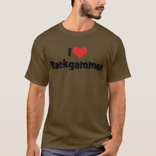 T-shirt Eu Amo Gamão do Coração