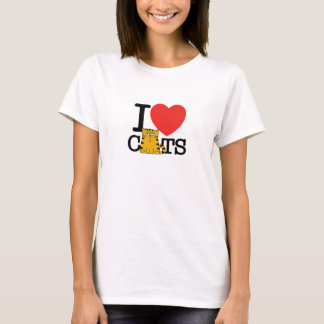 T-shirt Eu amo gatos