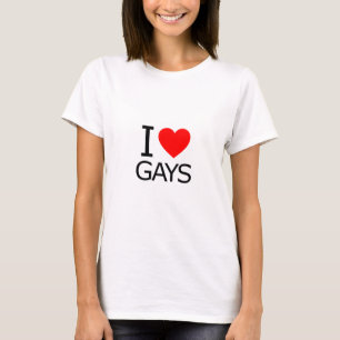 T-shirt Eu amo Gay