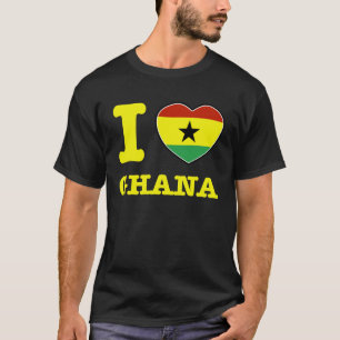 T-shirt Eu amo Ghana