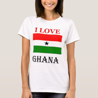 T-shirt Eu amo Ghana