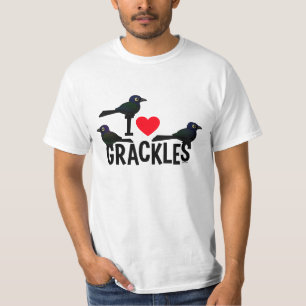 T-shirt Eu amo Grackles