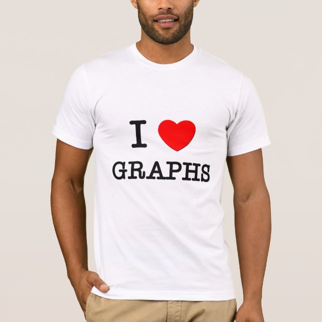 T-shirt Eu amo gráficos (Frente)