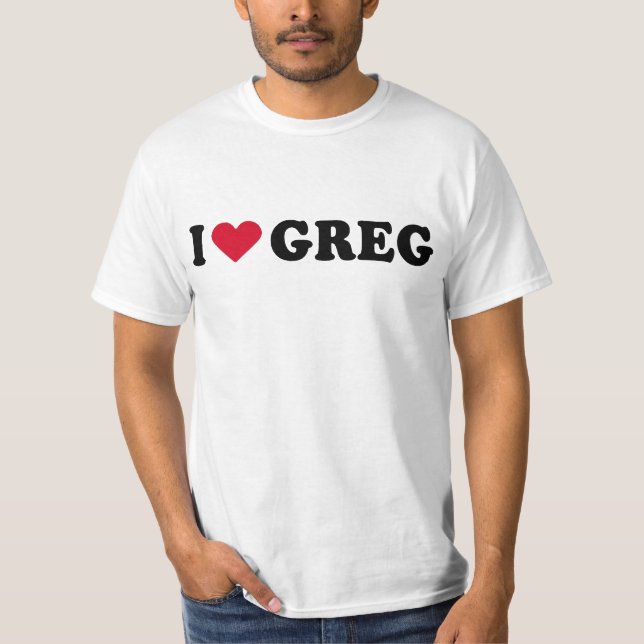 T-SHIRT EU AMO GREG (Frente)