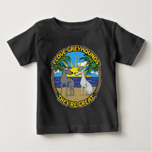 T-SHIRT EU AMO GREYHOUNDS ELES SÃO EXCELENTE