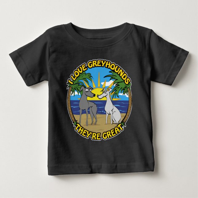 T-SHIRT EU AMO GREYHOUNDS ELES SÃO EXCELENTE (Frente)
