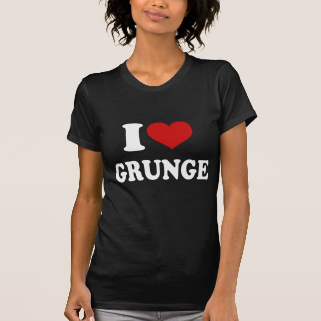 T-shirt Eu Amo Grunge (Frente)
