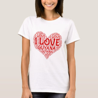 T-shirt Eu Amo Guiana Souvenir