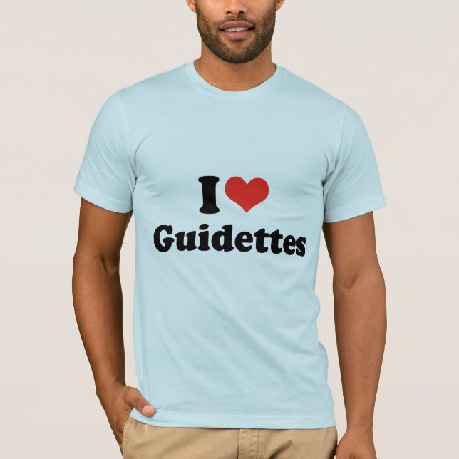 T-shirt Eu amo Guidettes (Frente)