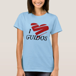 T-shirt Eu amo Guidos, camisa,