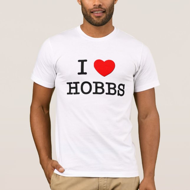 T-shirt Eu amo Hobbs (Frente)