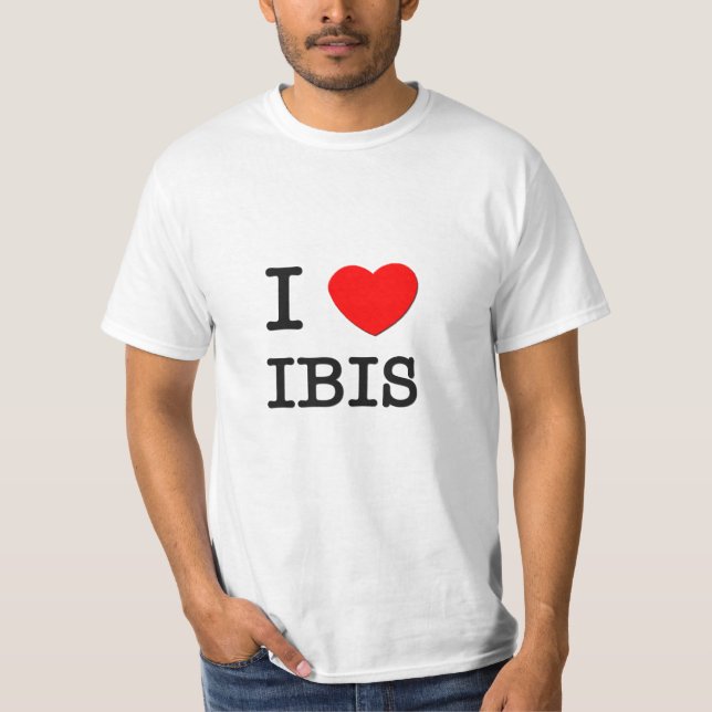 T-shirt Eu amo íbis (Frente)