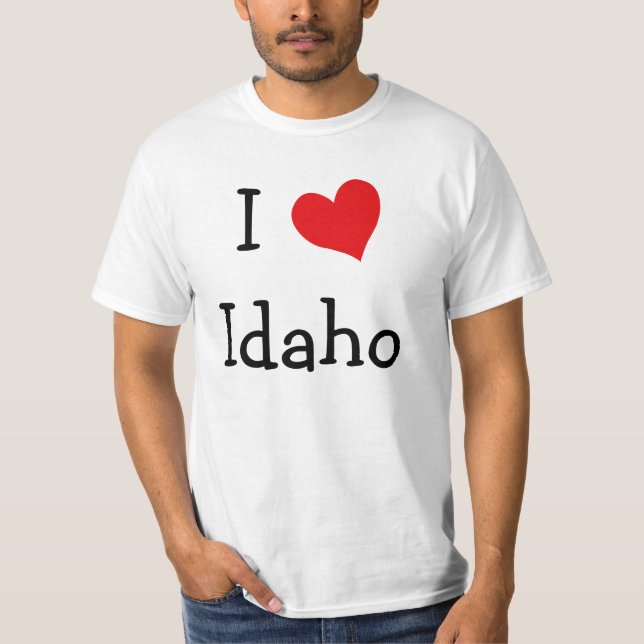 T-shirt Eu Amo Idaho (Frente)