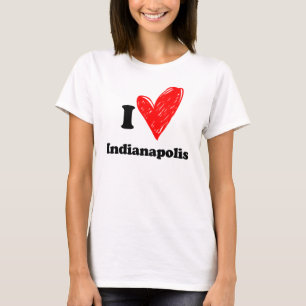 T-shirt Eu amo Indianápolis