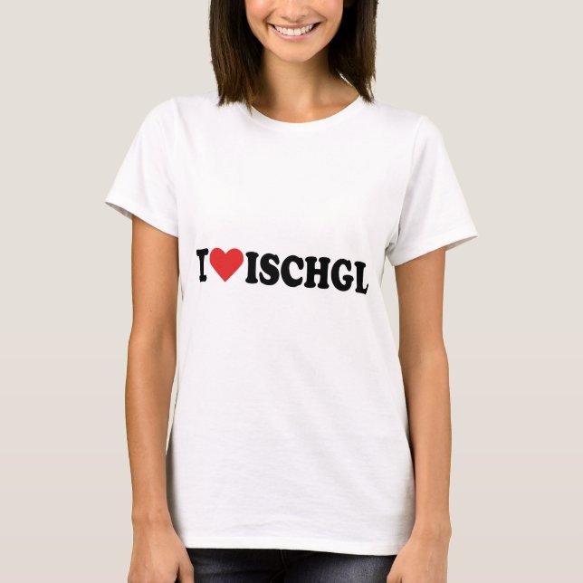 T-shirt Eu amo Ischgl (Frente)