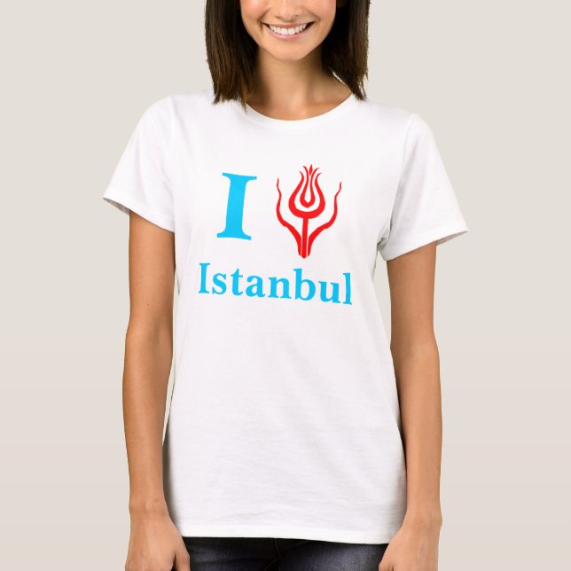 T-shirt Eu amo Istambul (Frente)